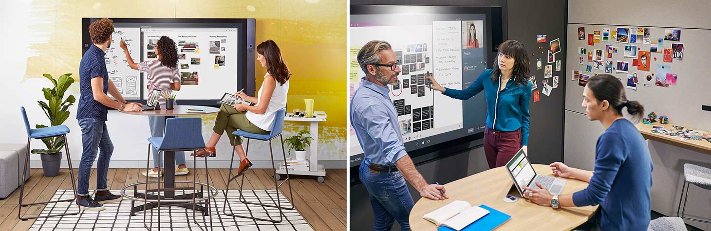 Examples of furniture and technology to support generative collaboration