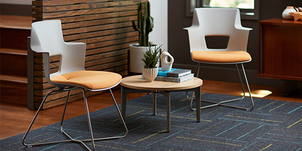 ancillary furniture trends, including painted wire legs for chairs