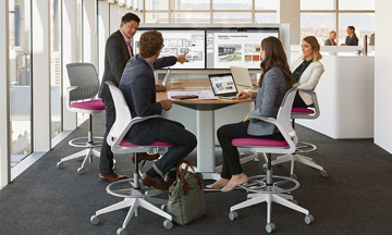 Collaboration in the open plan office