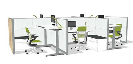 adjustable height desks