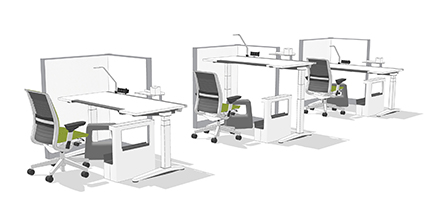 workstations with privacy