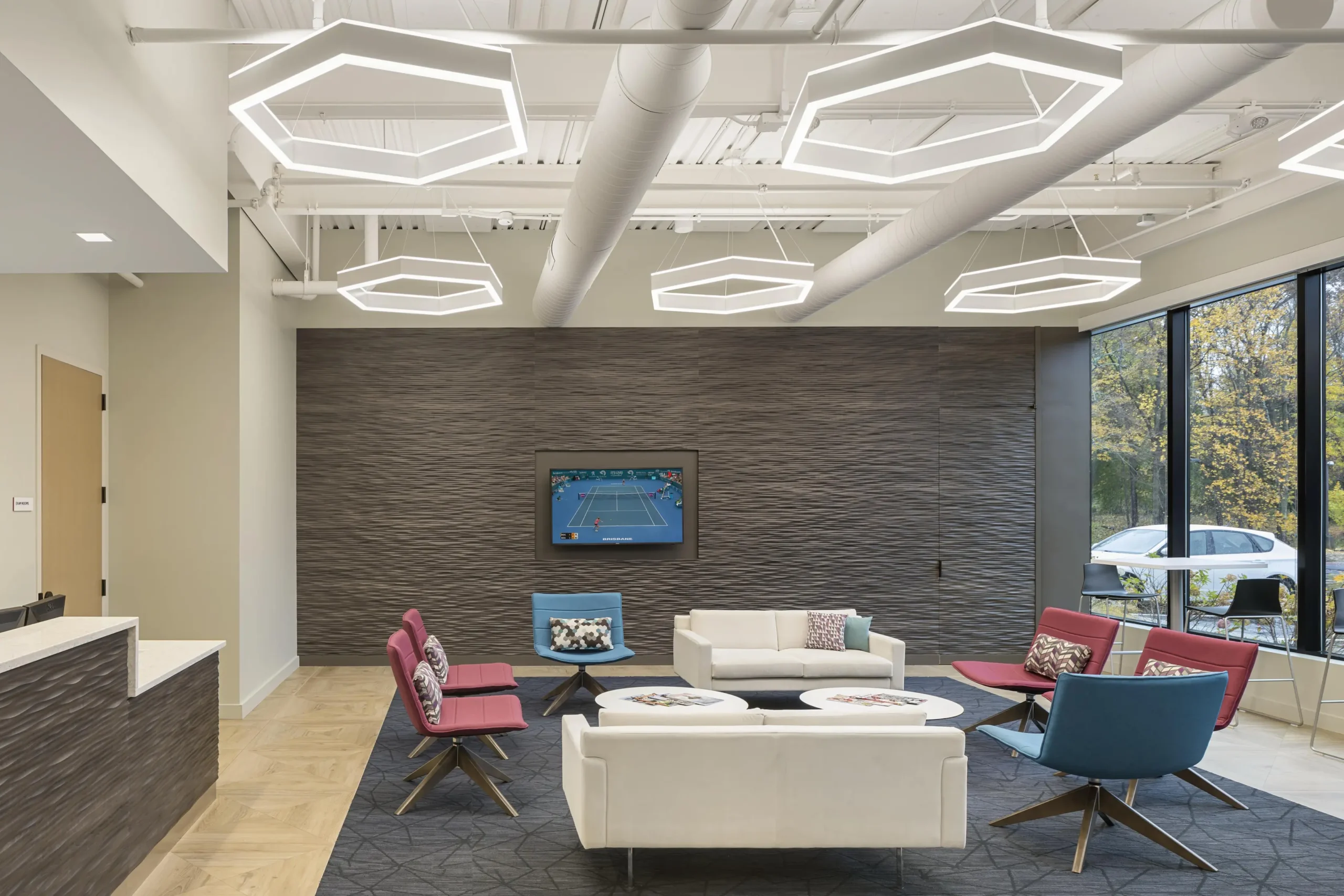 Reception and lobby area