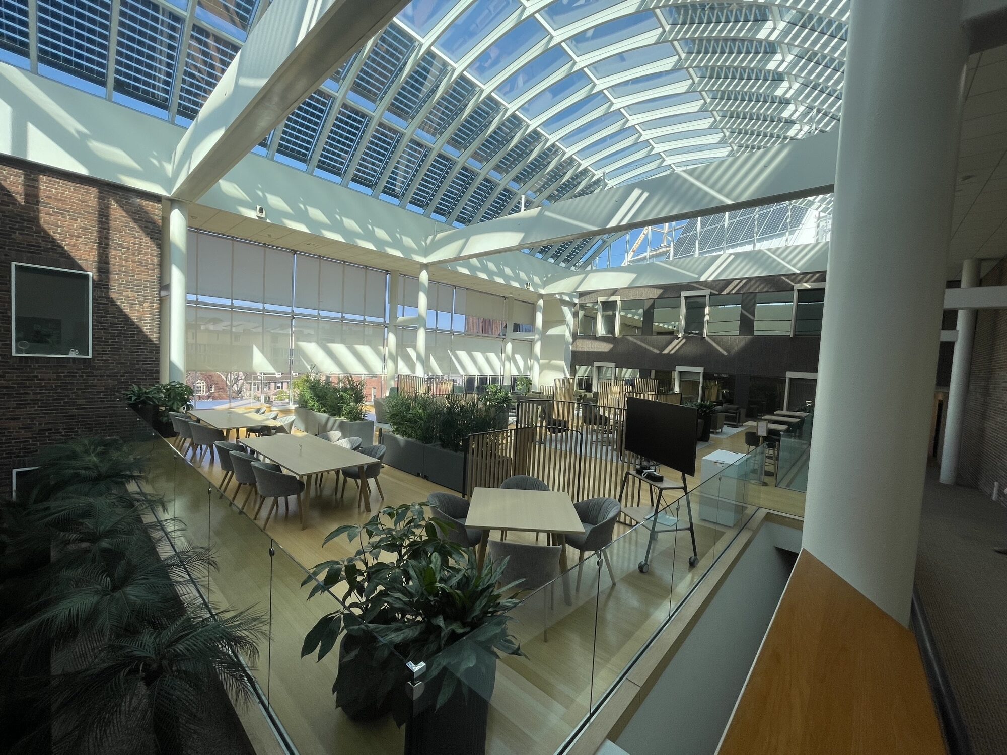 Community space with touchdown areas