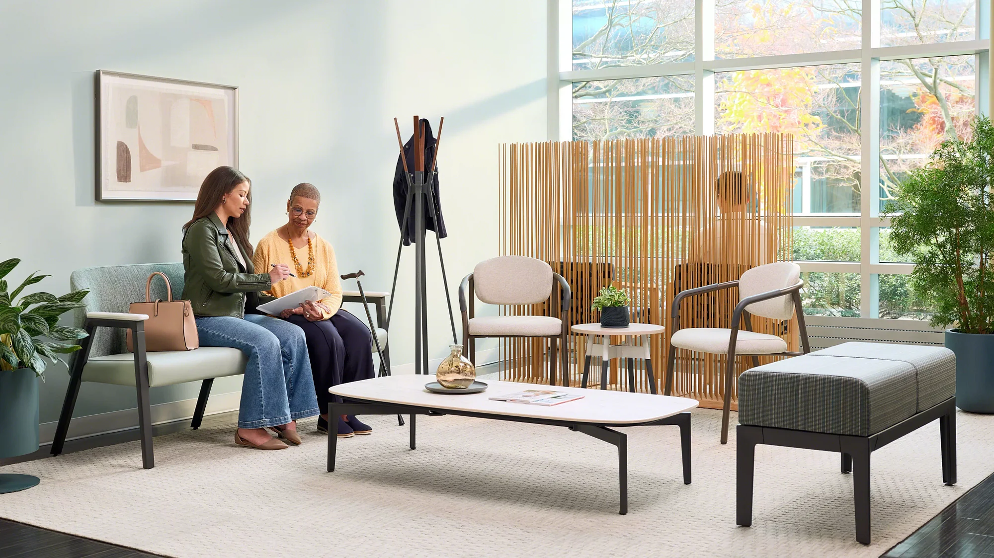 healthcare space waiting area