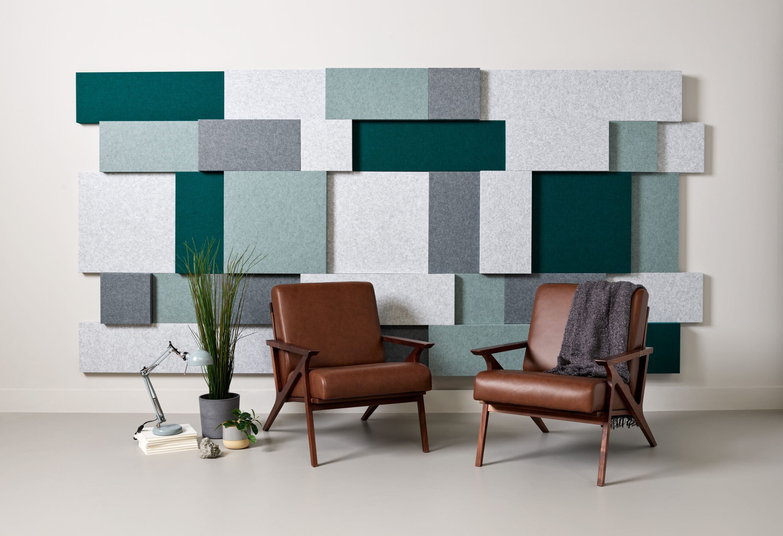 Acoustic wall treatment by 3form