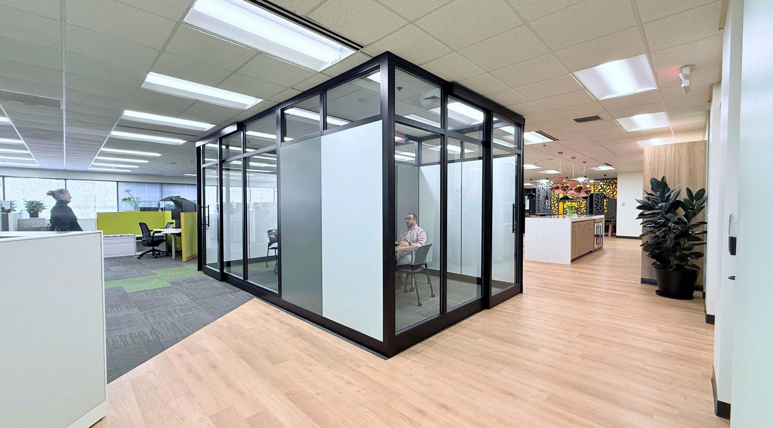 enclosed meeting room