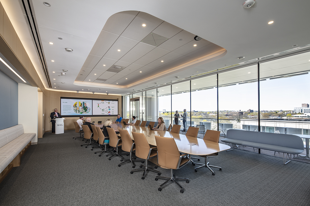 boardroom with technology