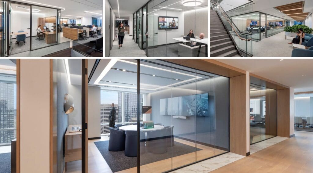 Glass Modular Wall System Examples