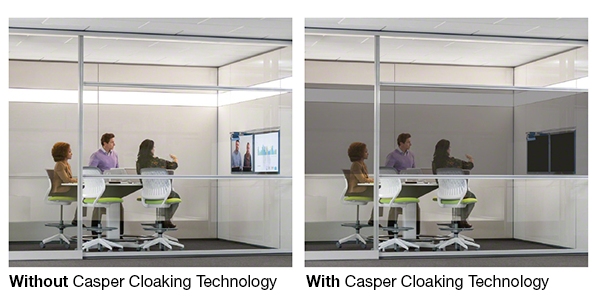 Casper Cloaking Technology blacks out content on LED screens