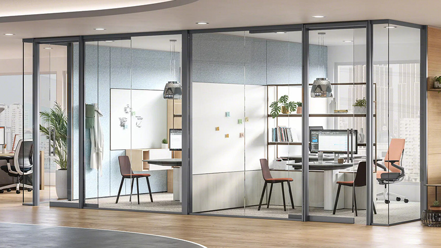 Everwall demountable wall system by Steelcase