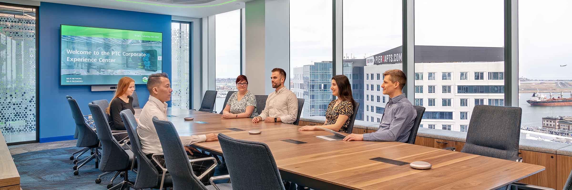 People collaborating in a boardroom